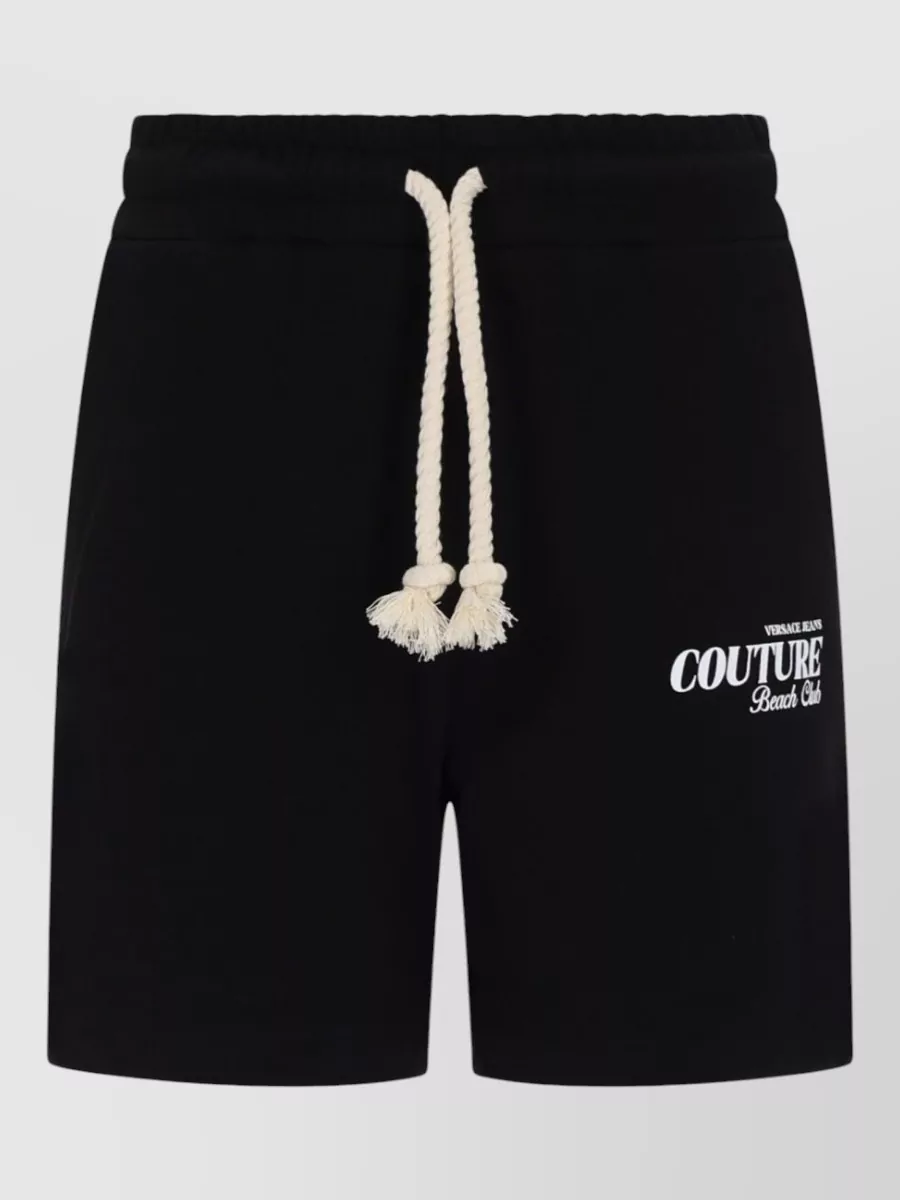 Versace Jeans Couture cotton logo-print track shorts