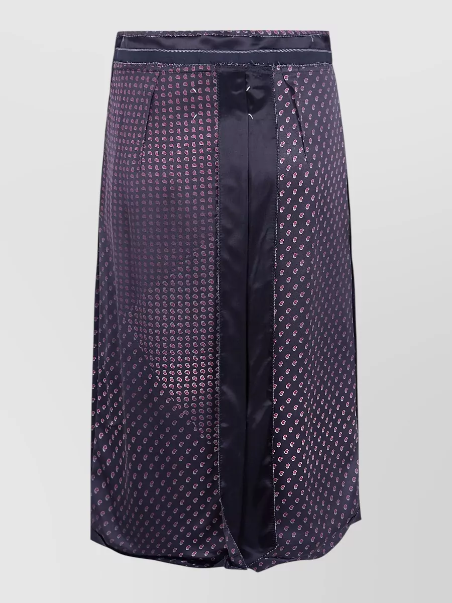 Maison Margiela paisley printed pleated skirt