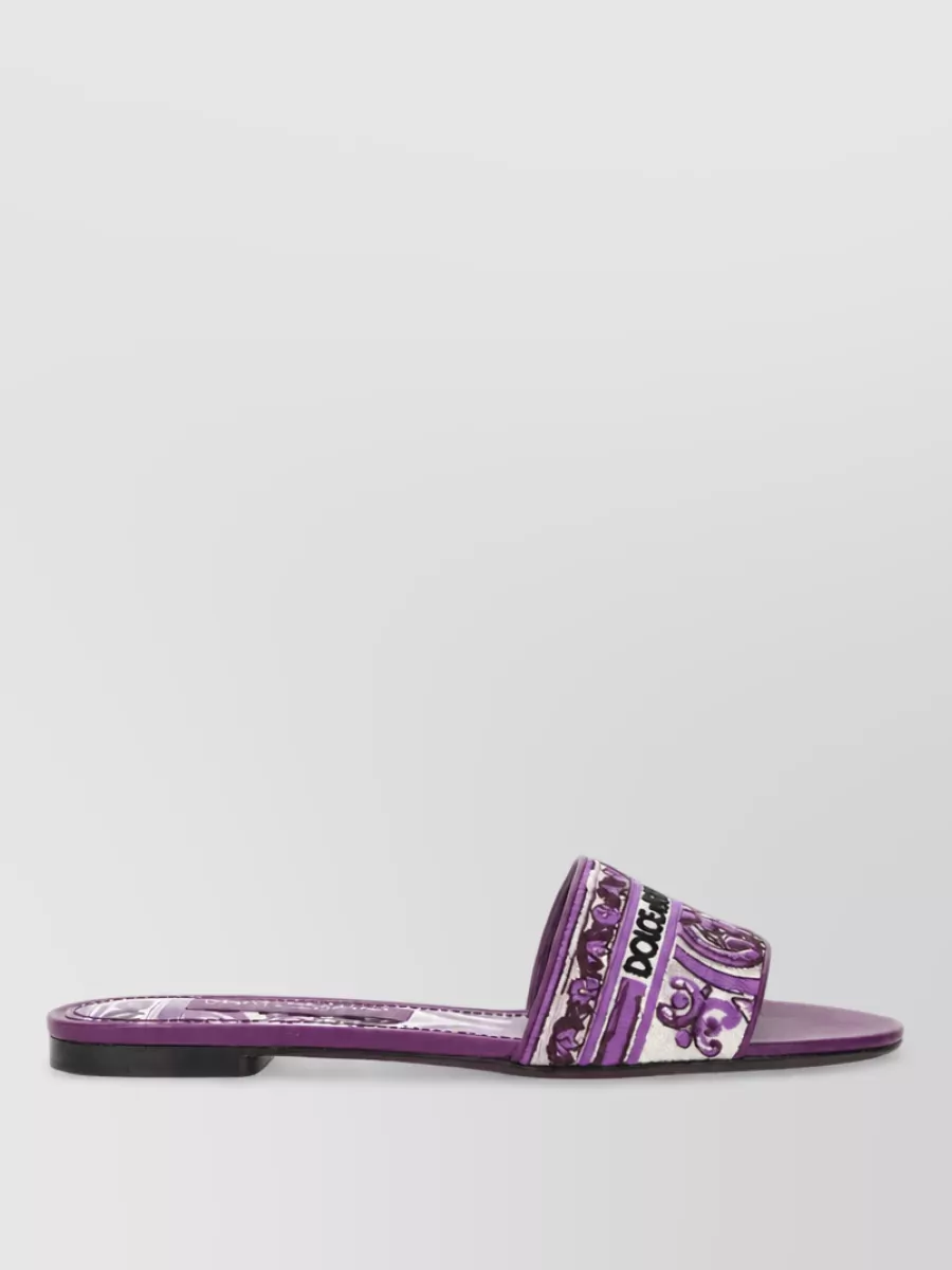 Dolce&Gabbana Embroidered Slides