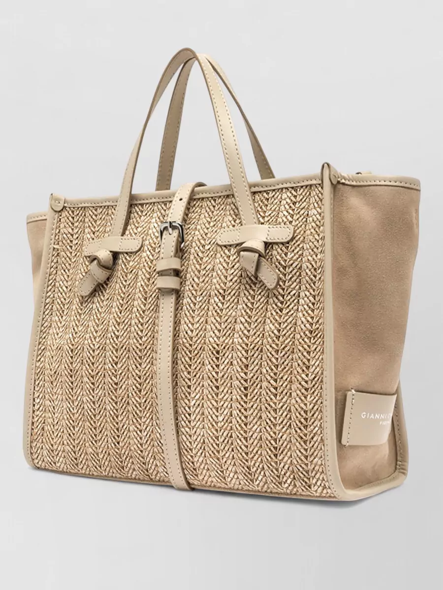 Gianni Chiarini Miss Marcella Tote Bag Woven Texture