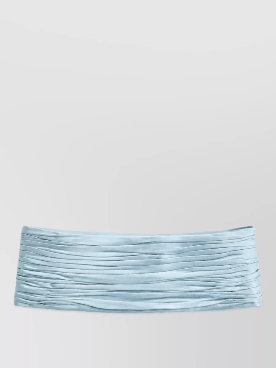 Valentino pleated viscose cummerbund belt