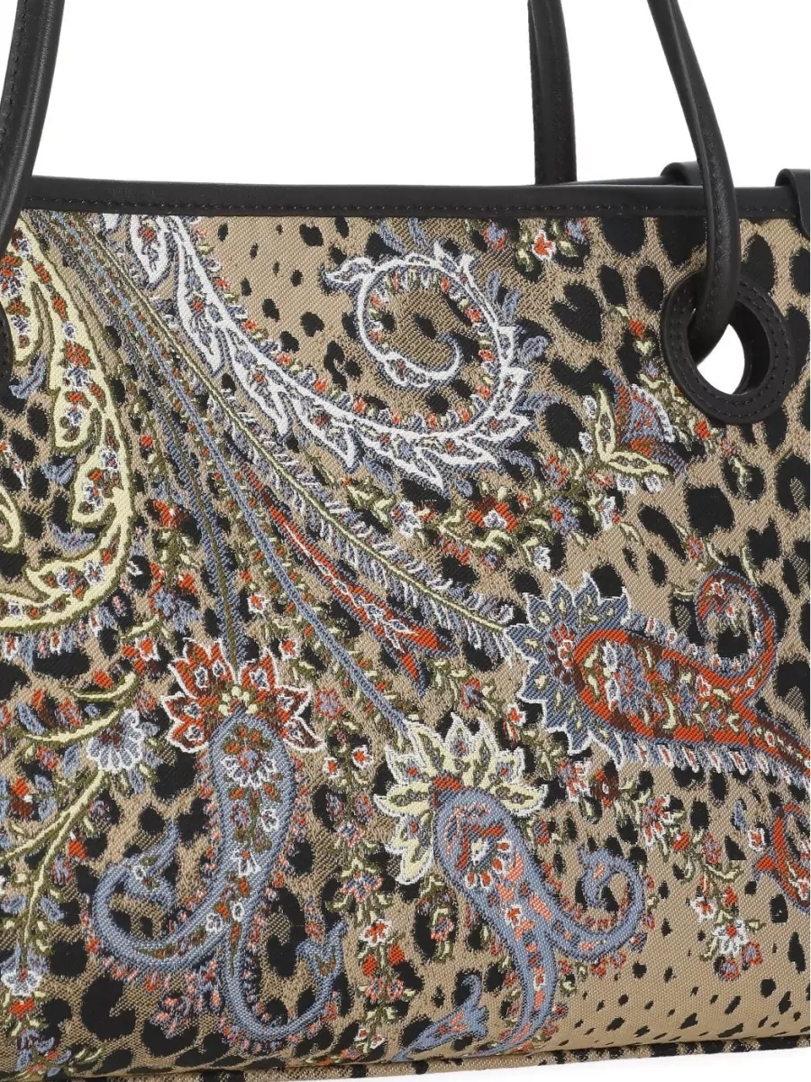 Etro Shopper Cotton Printed Shoulder Bag