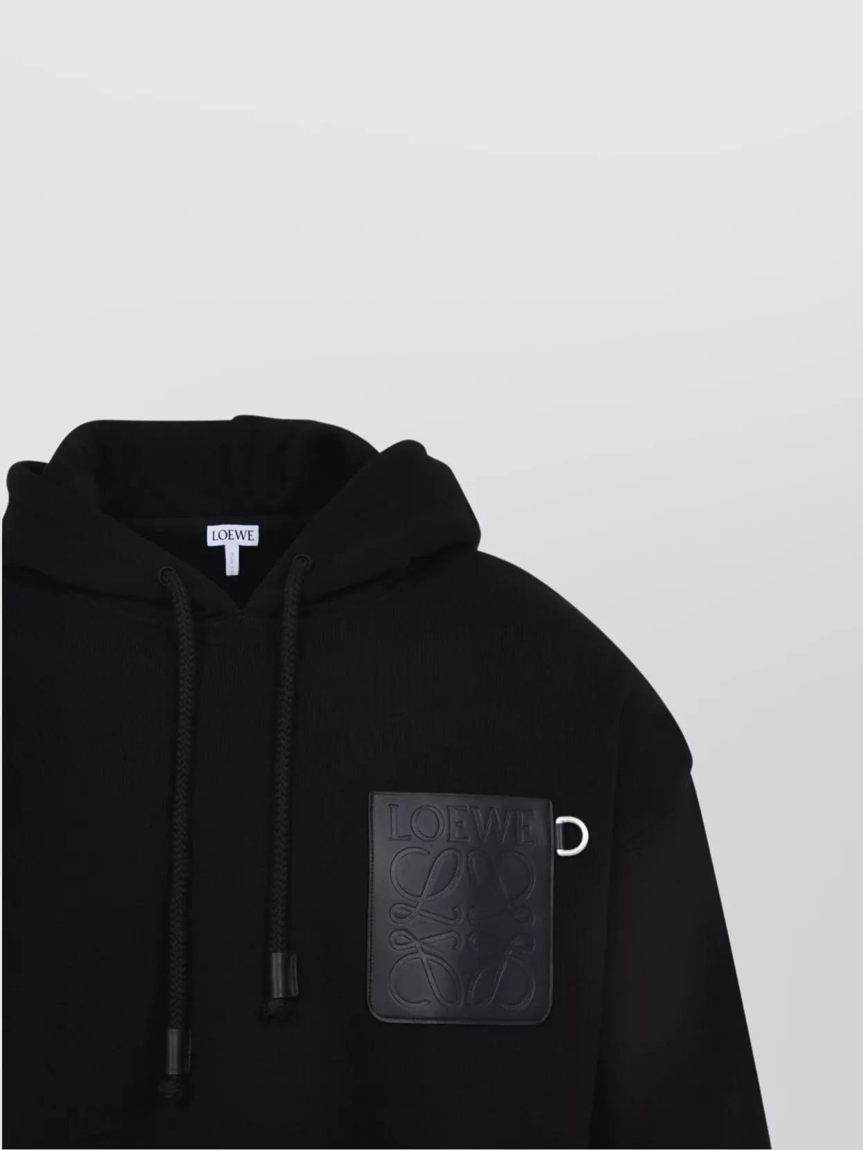 Loewe Oversized Hoodie Leather Pocket