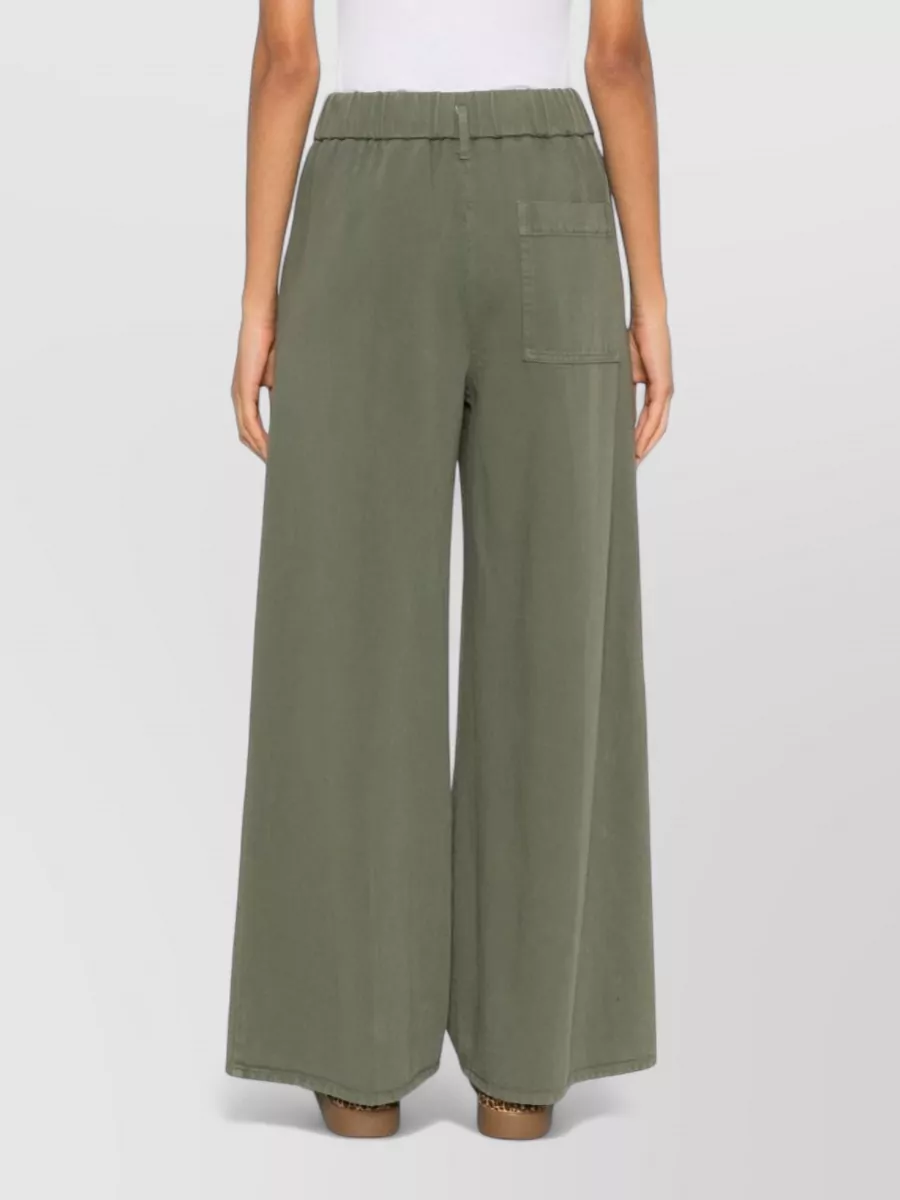 Forte Forte Wide Leg Trousers Front Pleats Belt Loops