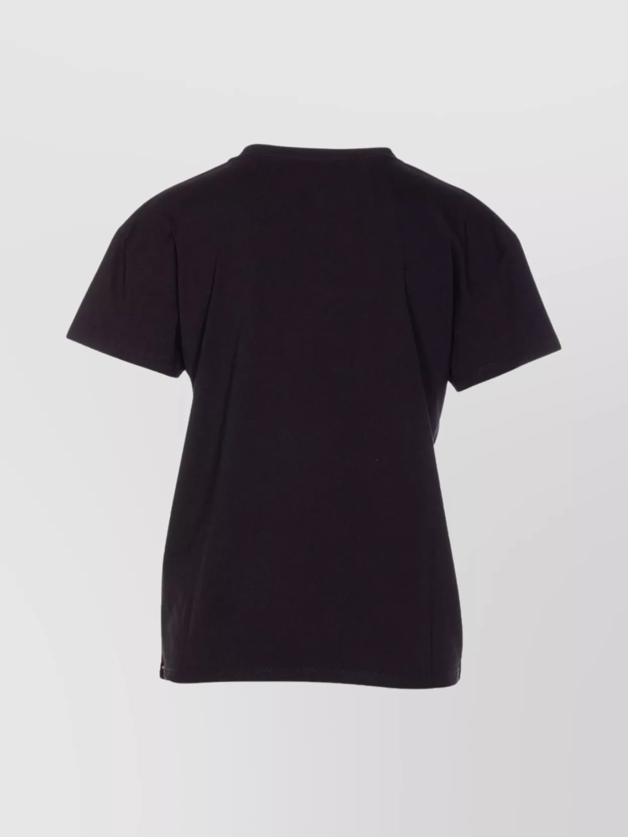 Liu •jo Crewneck Graphic Sequin Embellished T-shirt In Black