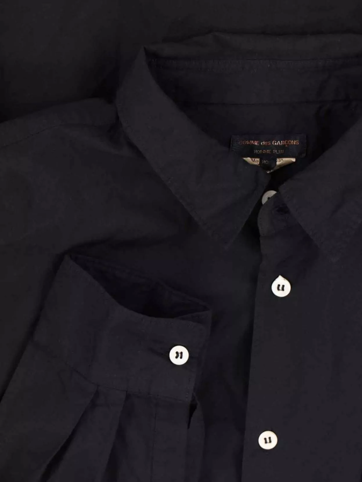 Comme Des Garçons Long Sleeve Button-Down Shirt Featuring Pocket