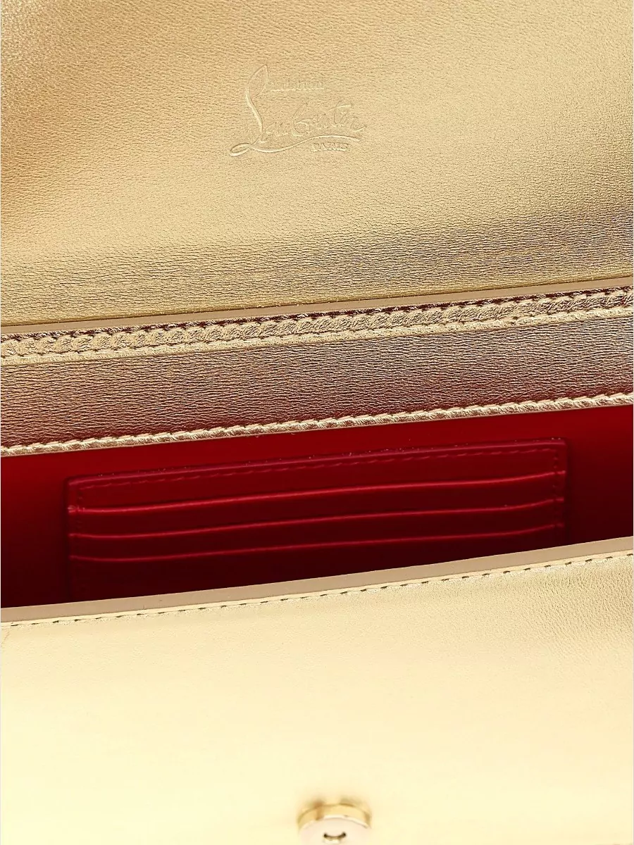 Christian Louboutin Bettina Shearling Crossbody Bag