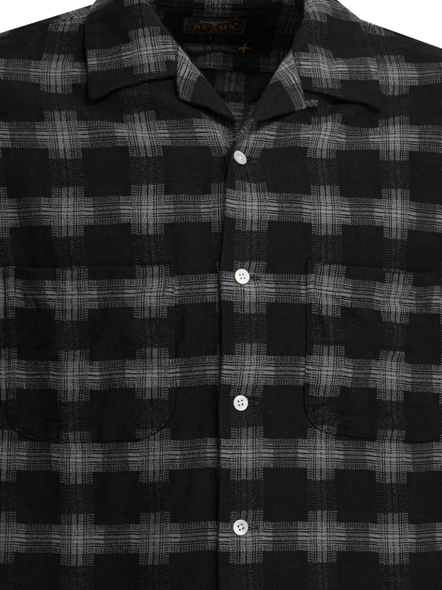 Beams Plus Long Sleeve Checked Shirt Chest Pockets