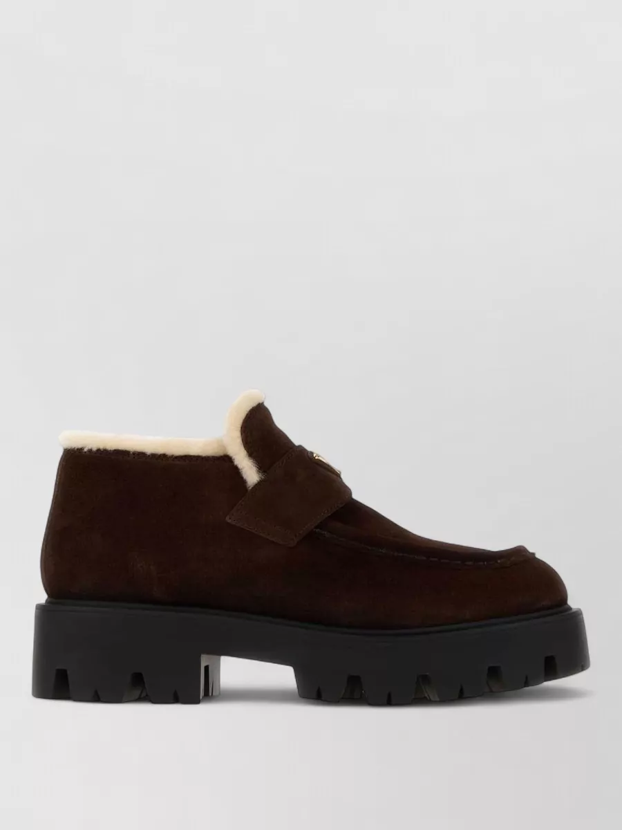 Prada Leather Ankle Boots