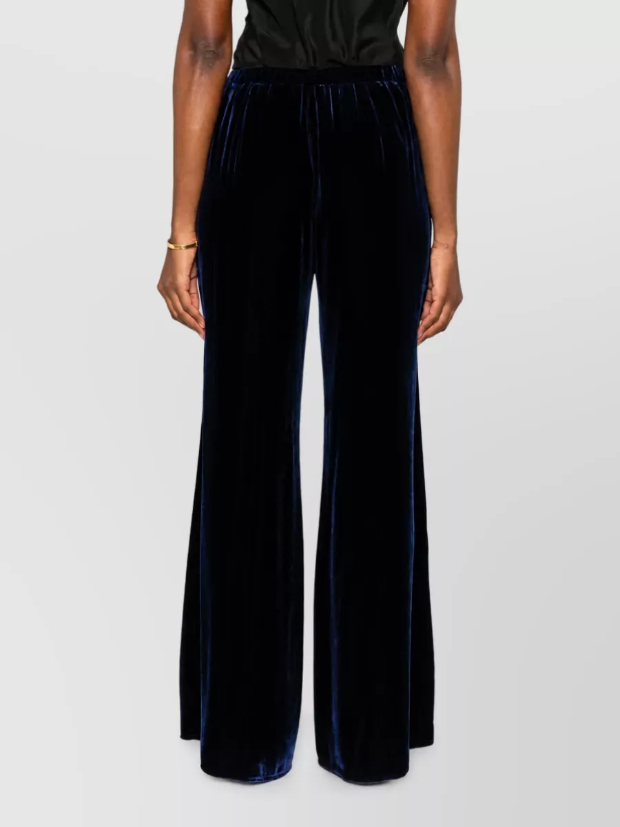 Forte Forte Silk Velvet Flared Trousers