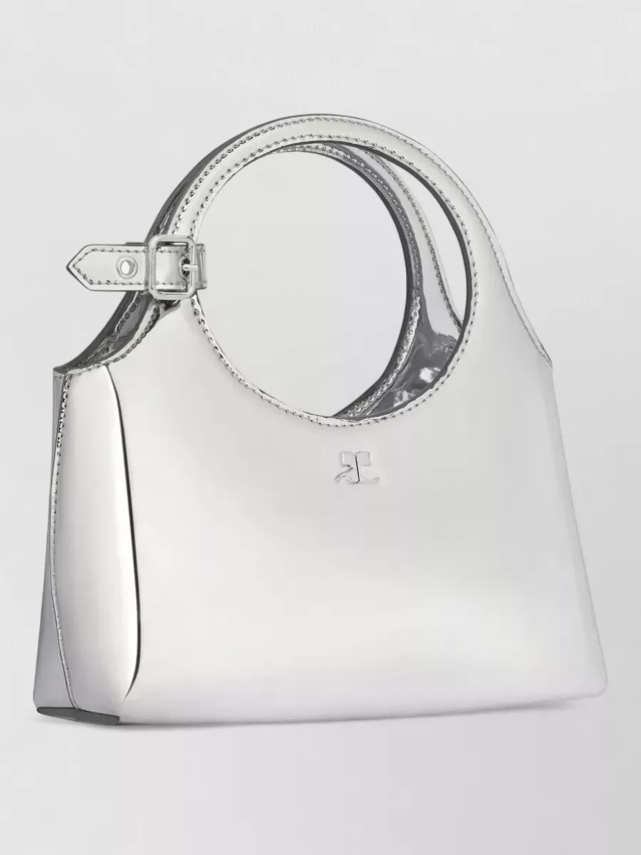 Courrèges Mini Round Shoulder Bag Mirror