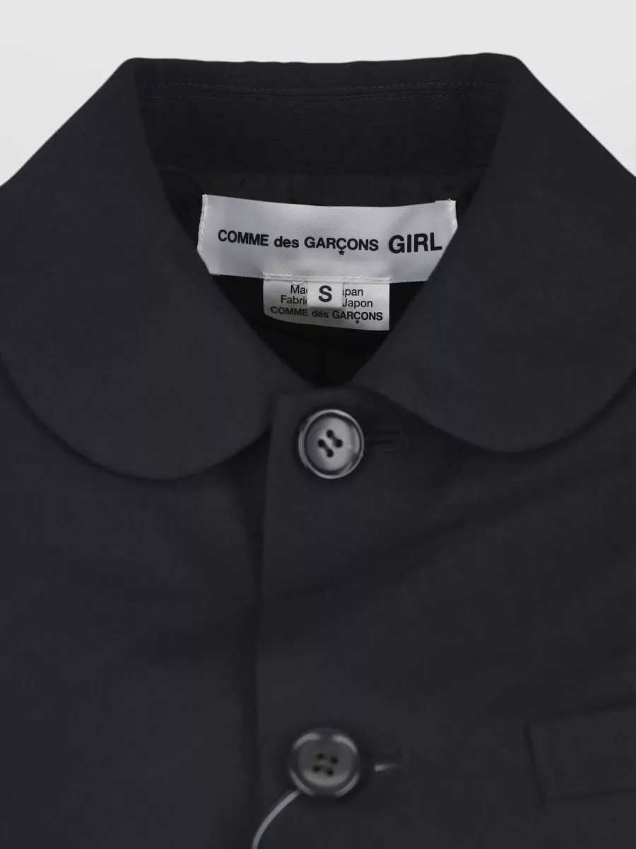 Comme Des Garçons Wool Crewneck Fitted Jacket
