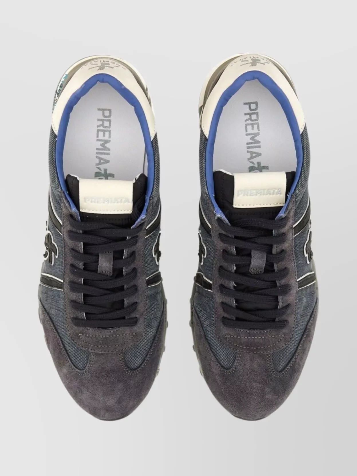 Premiata Stylish Sneakers With Contrast Sole And Round Toe