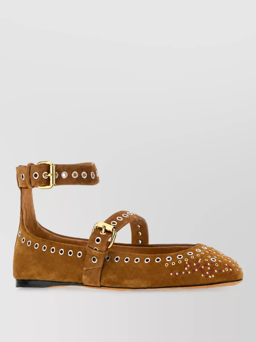 Isabel Marant suede leather ballerina shoes