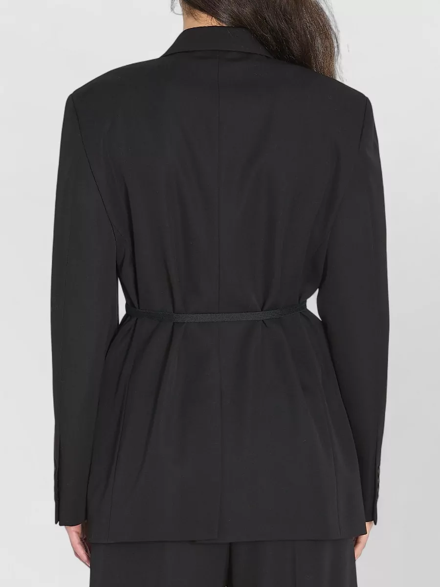 Balenciaga Tailored Wrap Wool Jacket Regular Fit