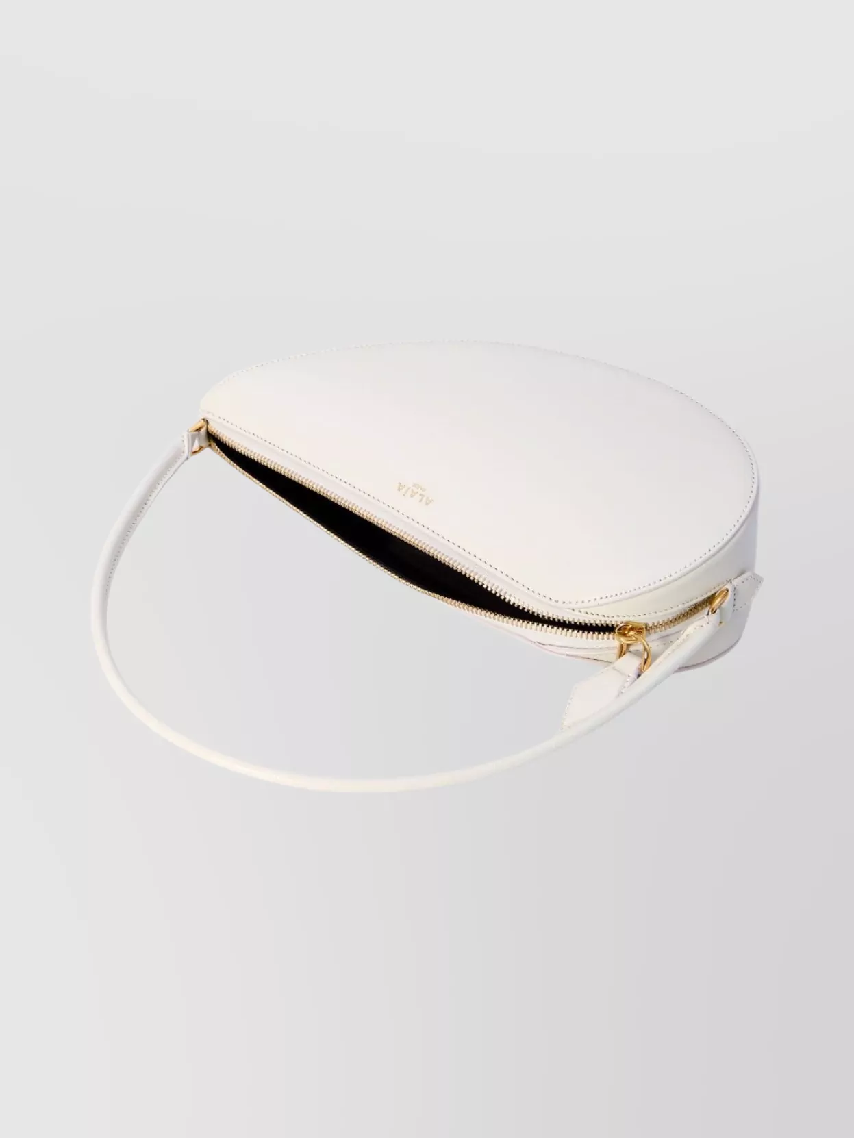 Alaïa Curved Shoulder Bag Gold Hardware