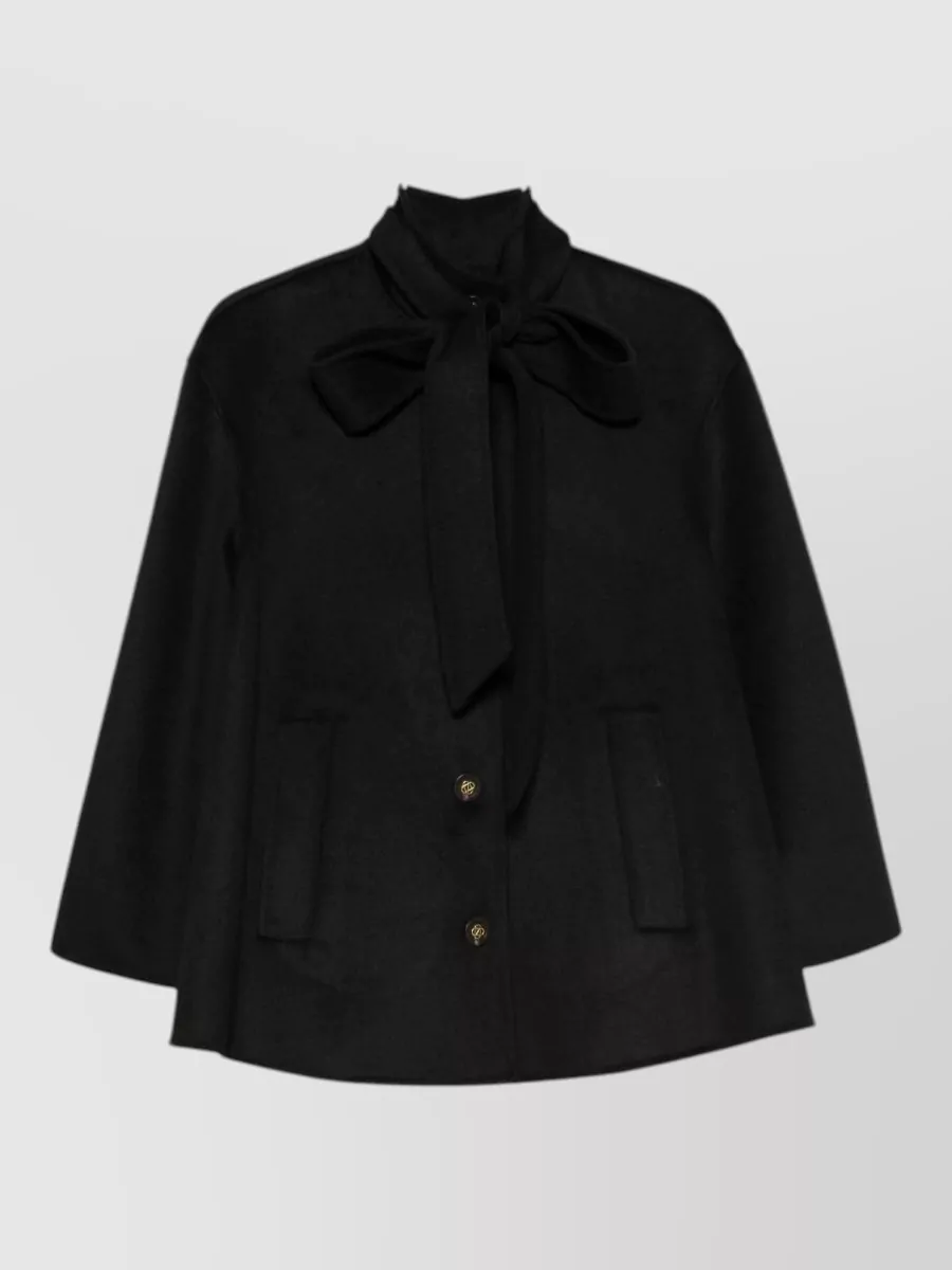 Zimmermann Wool Pussy-bow Fitted Jacket