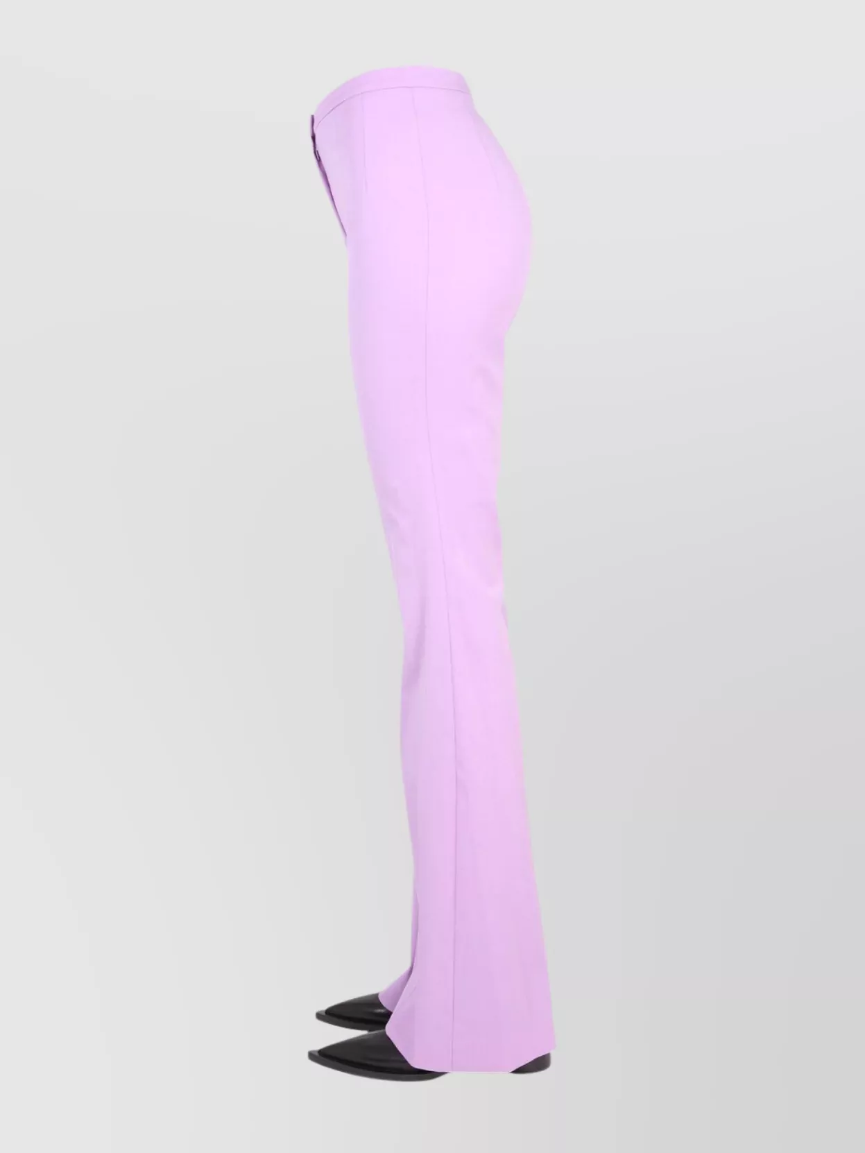 Shop Patou High-waisted Wool Flared Leg Trousers