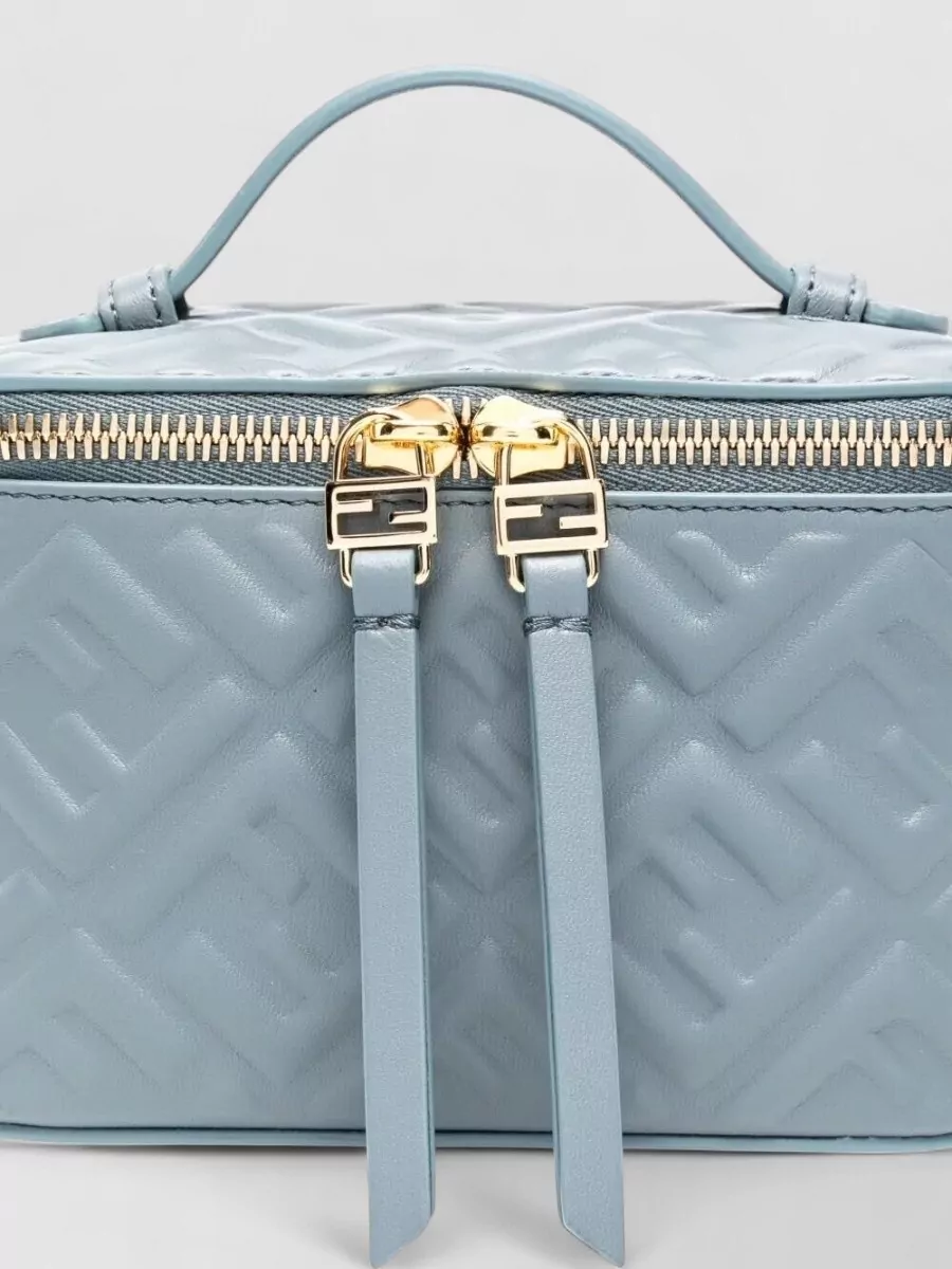 Fendi Vanity Nappa Leather Crossbody Bag Ff Motif