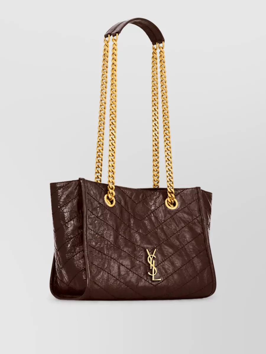 Saint Laurent niki small leather tote bag