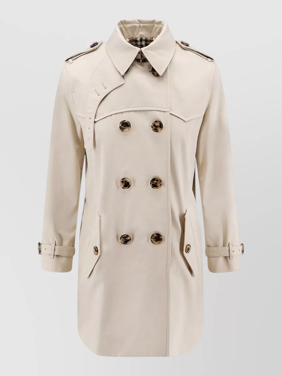 Burberry cotton short trench coat