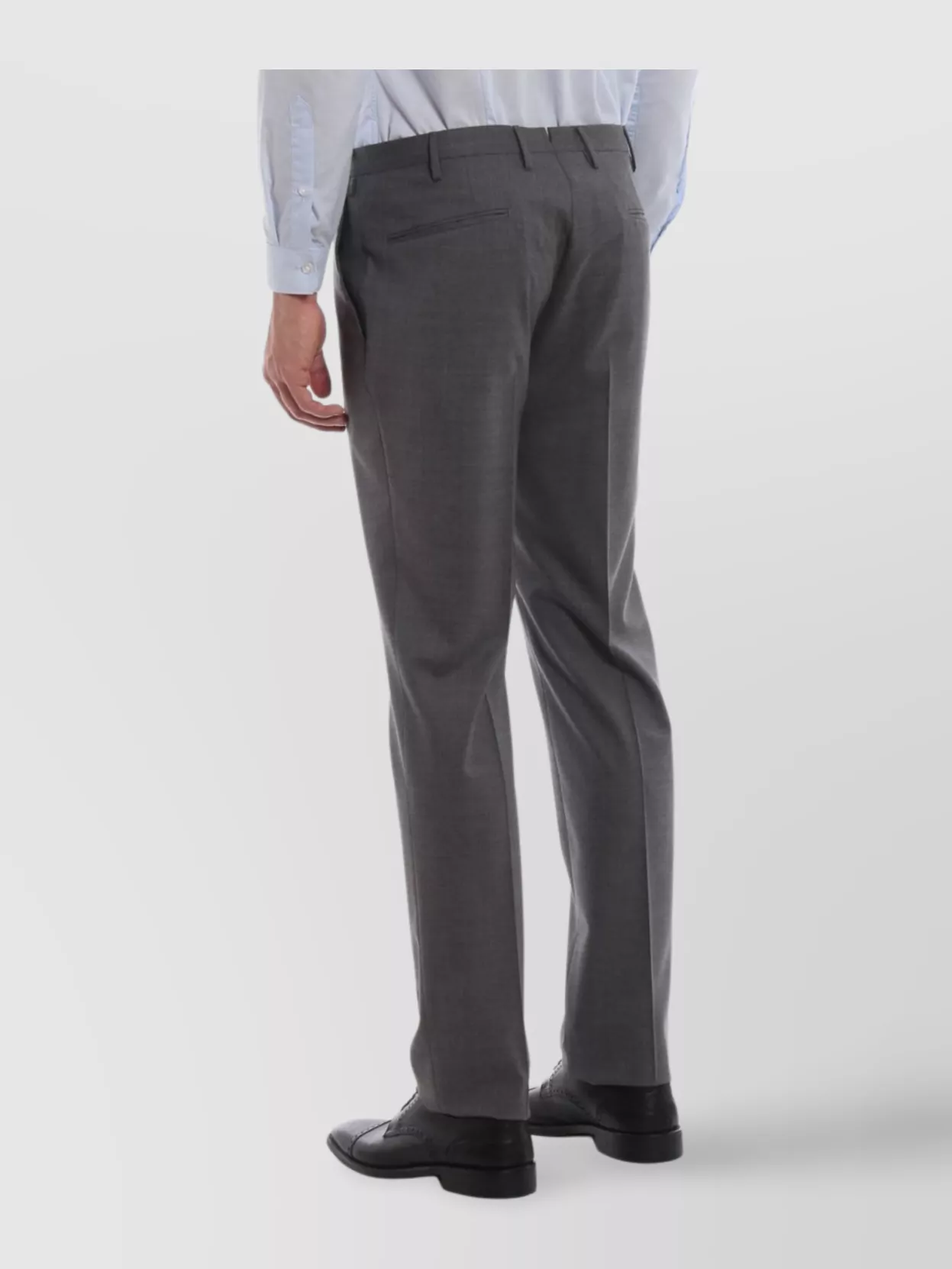 Incotex Trousers With Back Pockets And Belt Loops In Gray