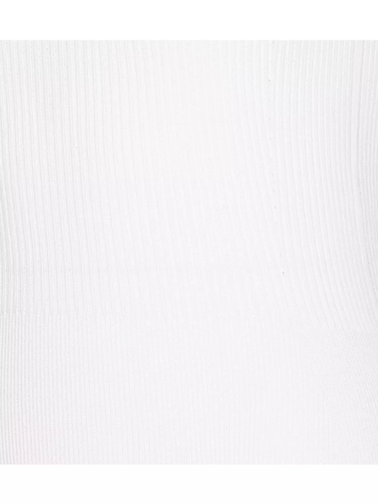 Alaïa Ribbed Texture Crewneck Sleeveless Top In White