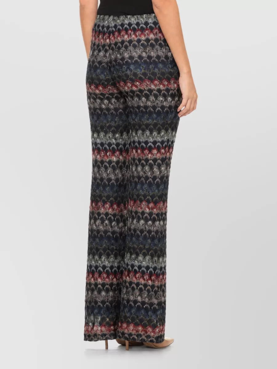 Missoni Geometric Lurex Flared Trousers