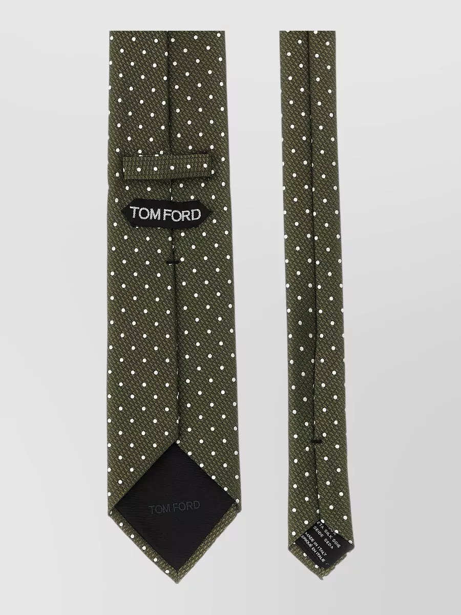 Tom Ford Slim Polka Dot Tie Textured Fabric