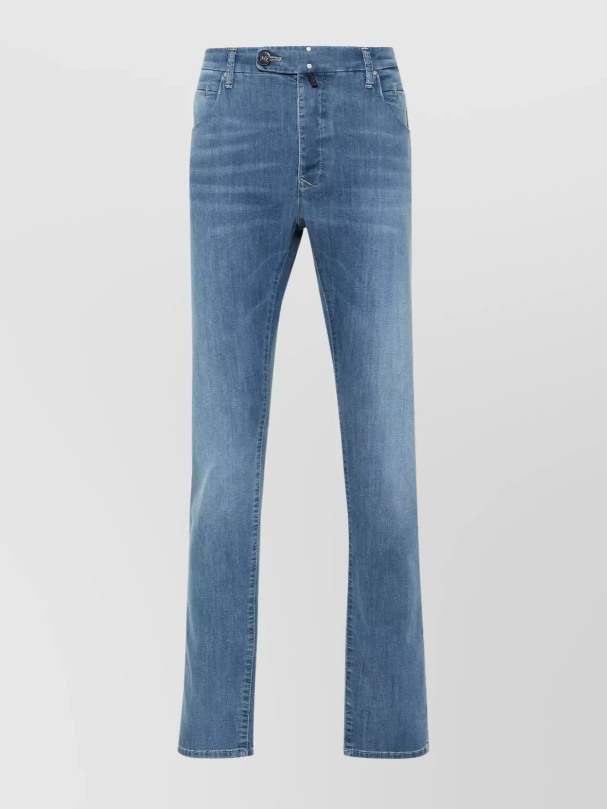 Incotex Special Rivet Detail Trousers In Blue
