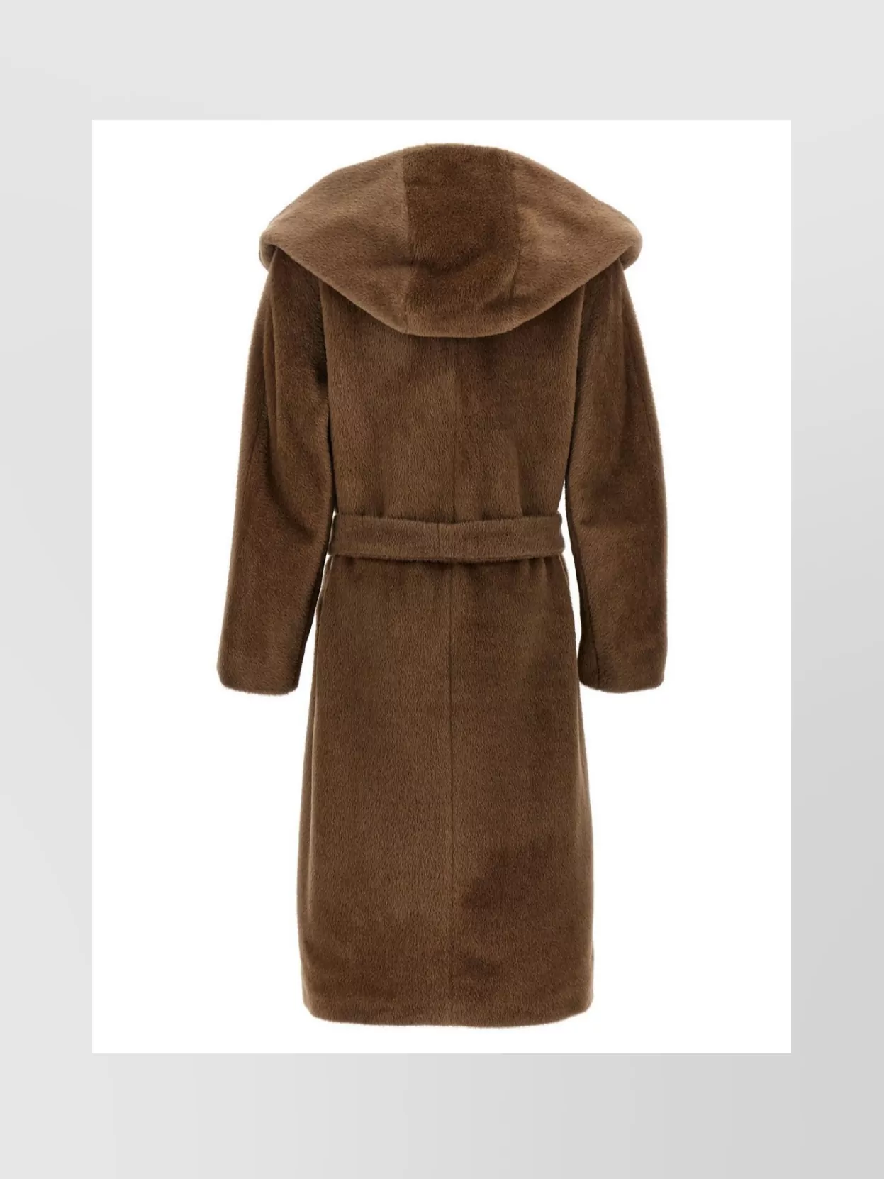 S Max Mara 'eliana' belted long hooded coat | The Fashion Square