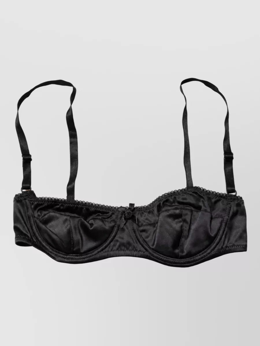 Dolce&Gabbana silk underwire balconette bra