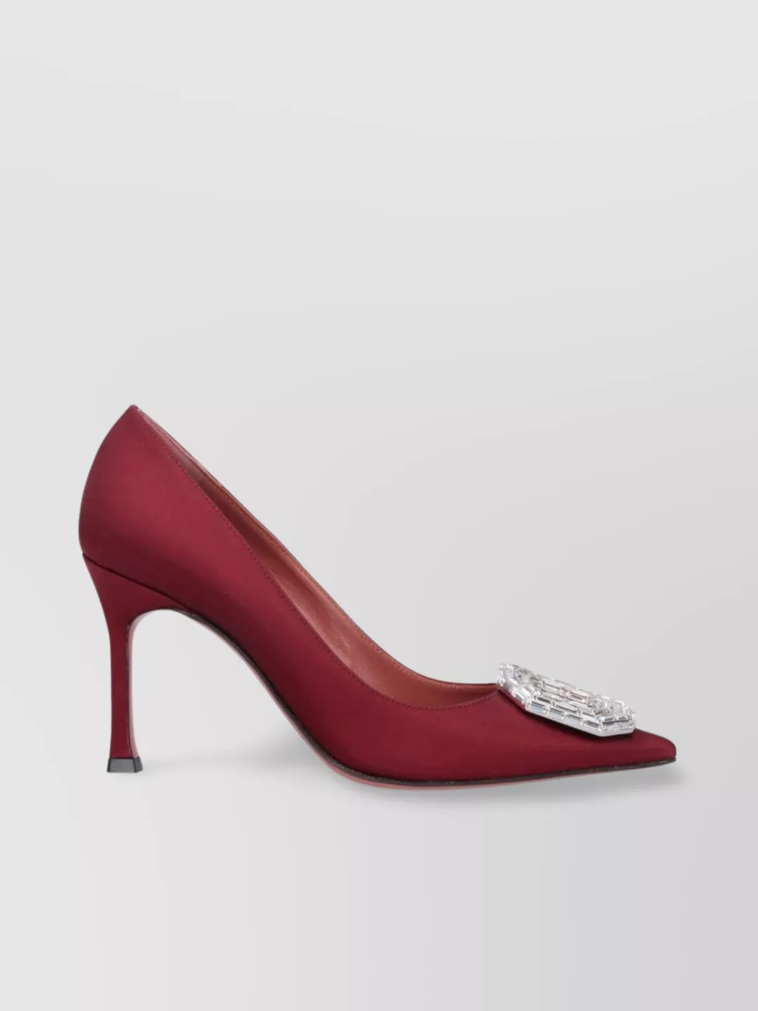 Amina Muaddi Embellished Pointed Toe Pumps