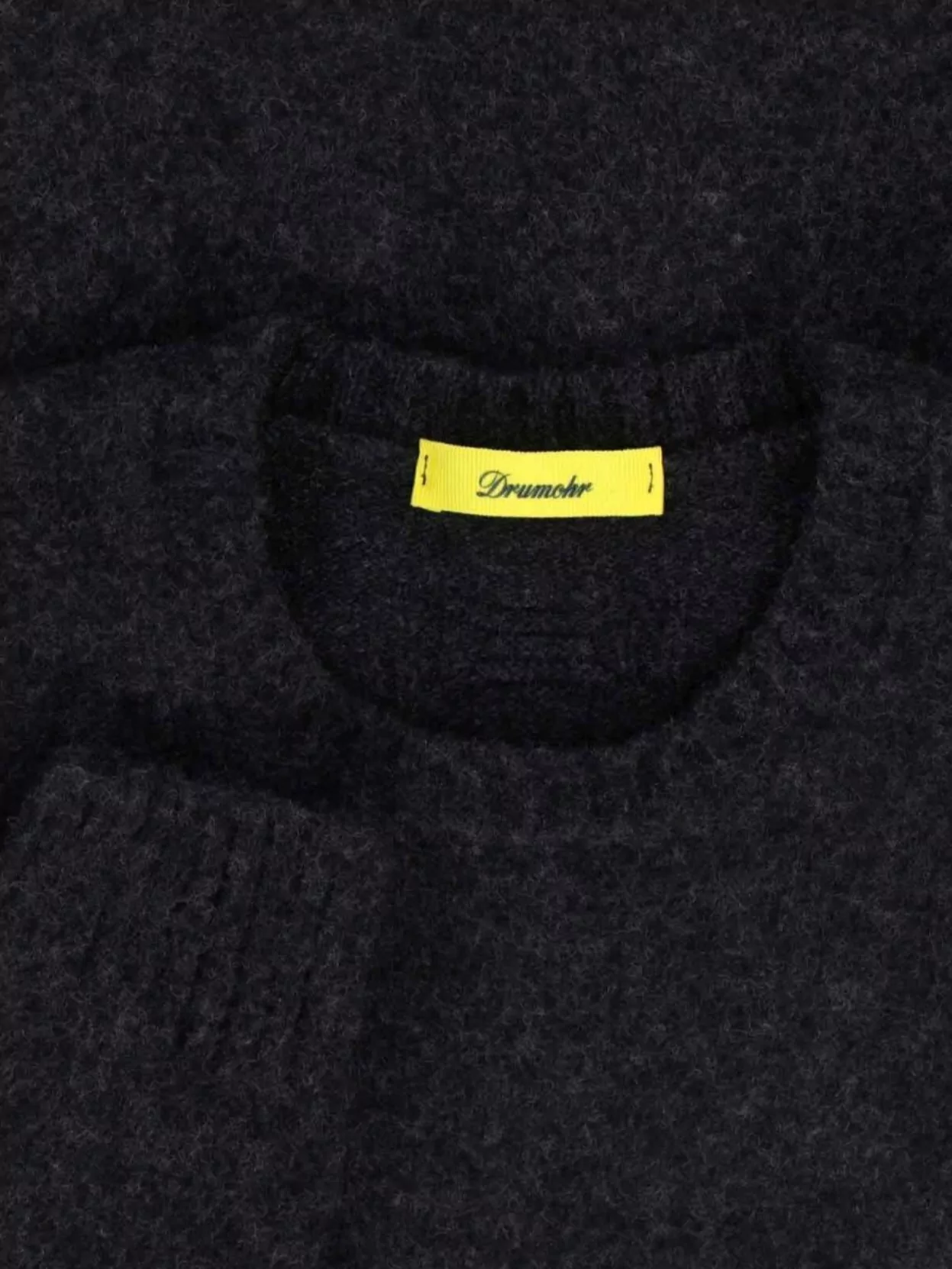 Drumohr Long Sleeve Ribbed Cuff Round Neck Sweater