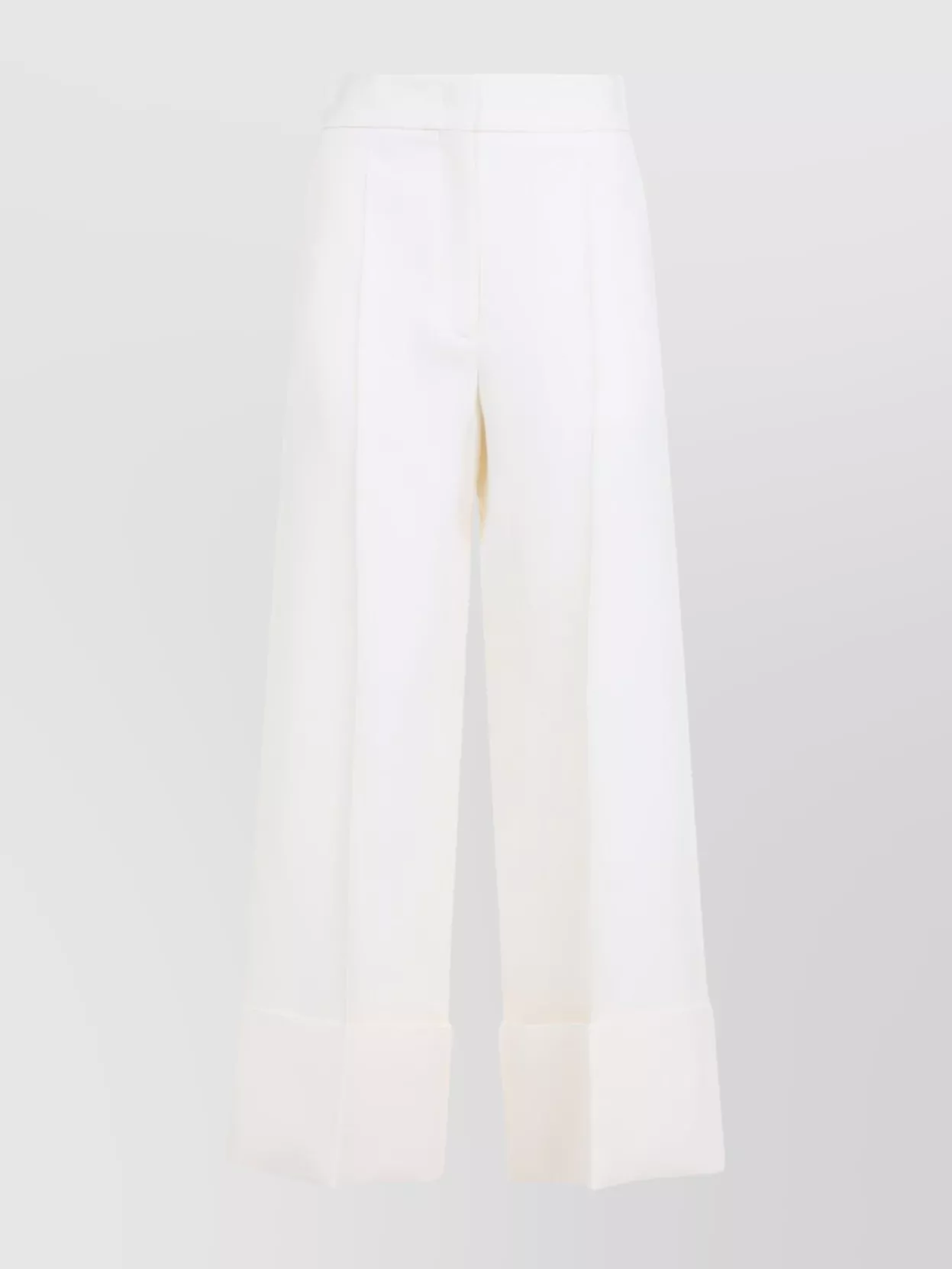 Valentino Womens Betulla Wide-leg Pressed-crease Wool Trousers In Brown