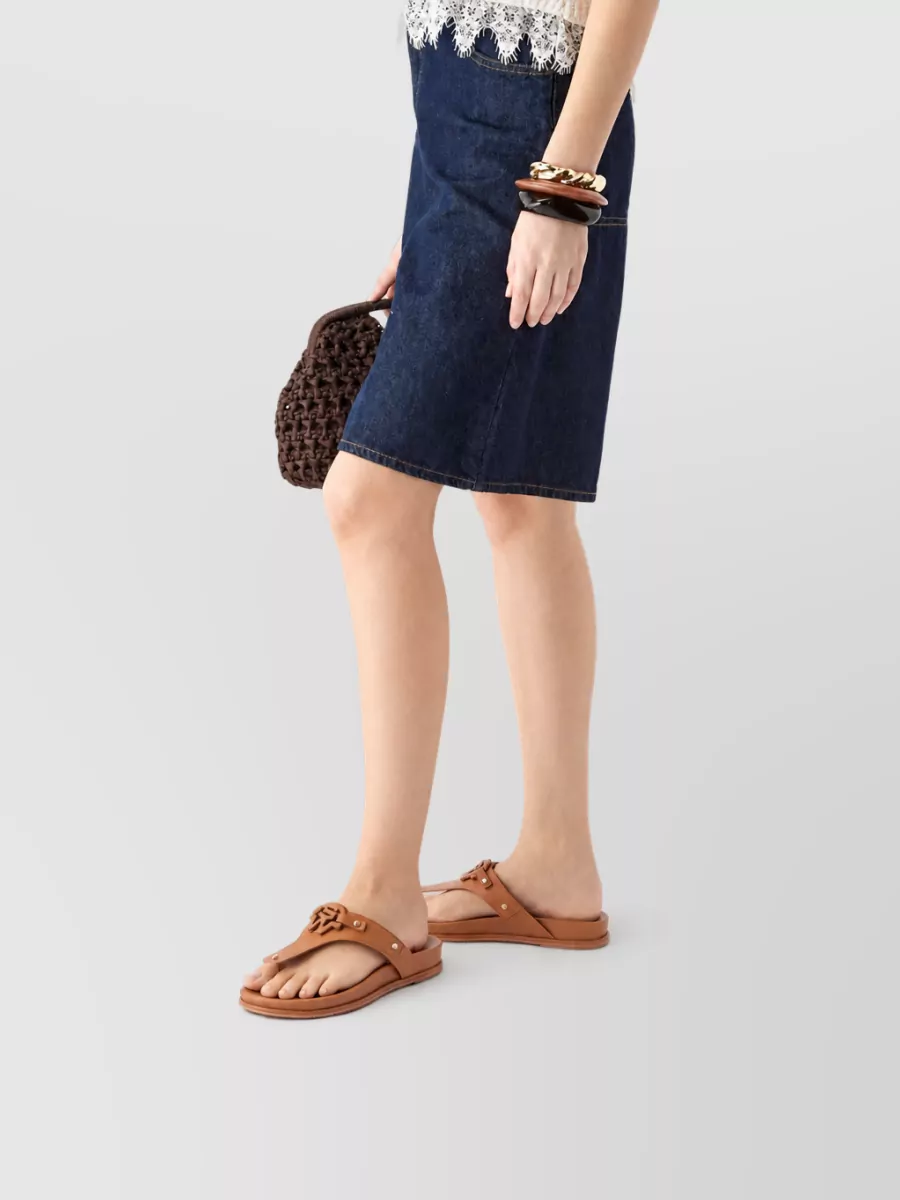 Stuart Weitzman Leather Slides