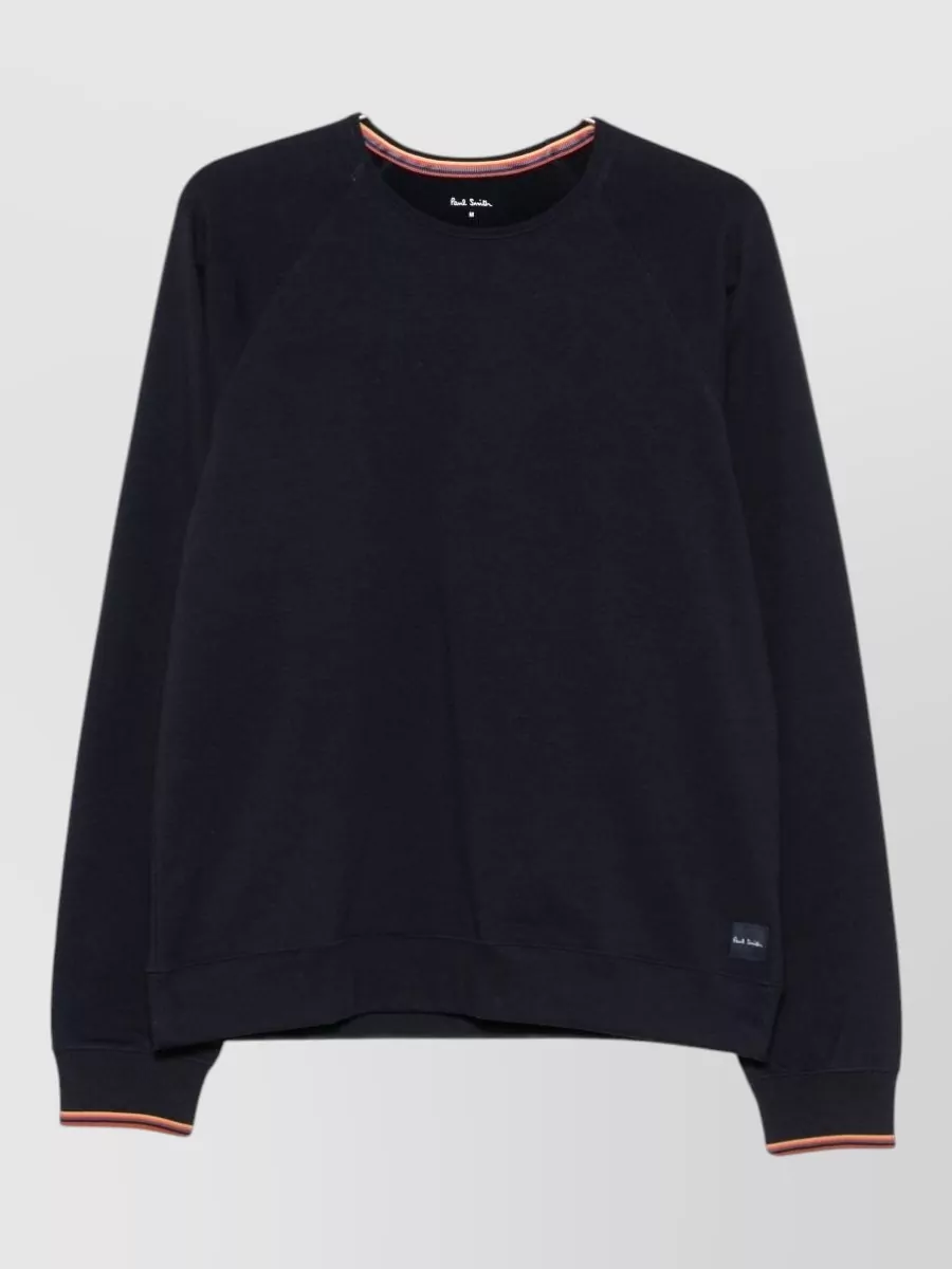 Paul Smith cotton crew neck raglan sweatshirt