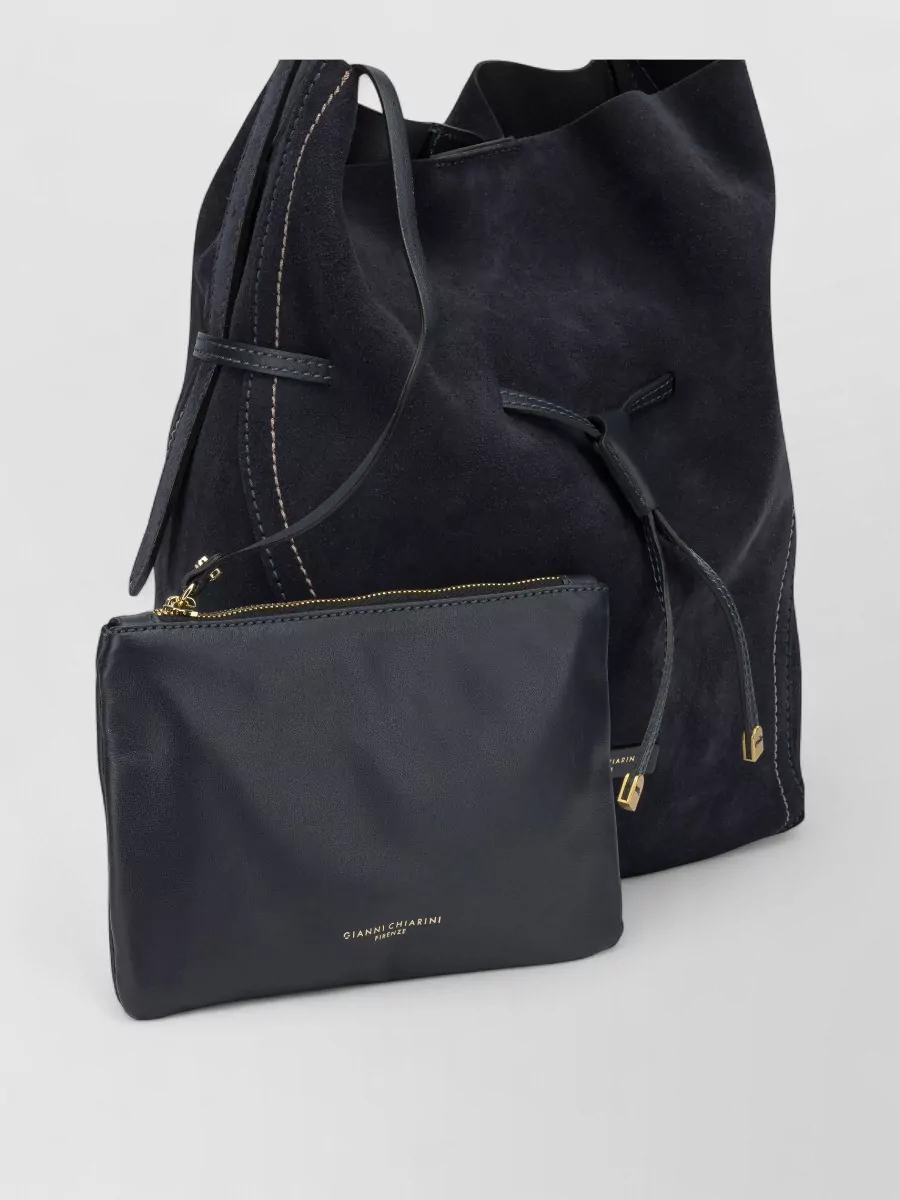Gianni Chiarini leather bucket bag