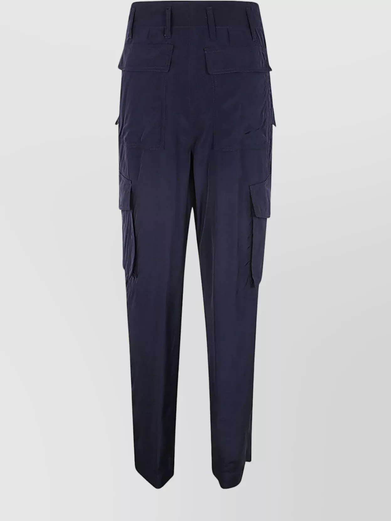 Dries Van Noten Wide Leg Cargo Pants Pockets In Blue