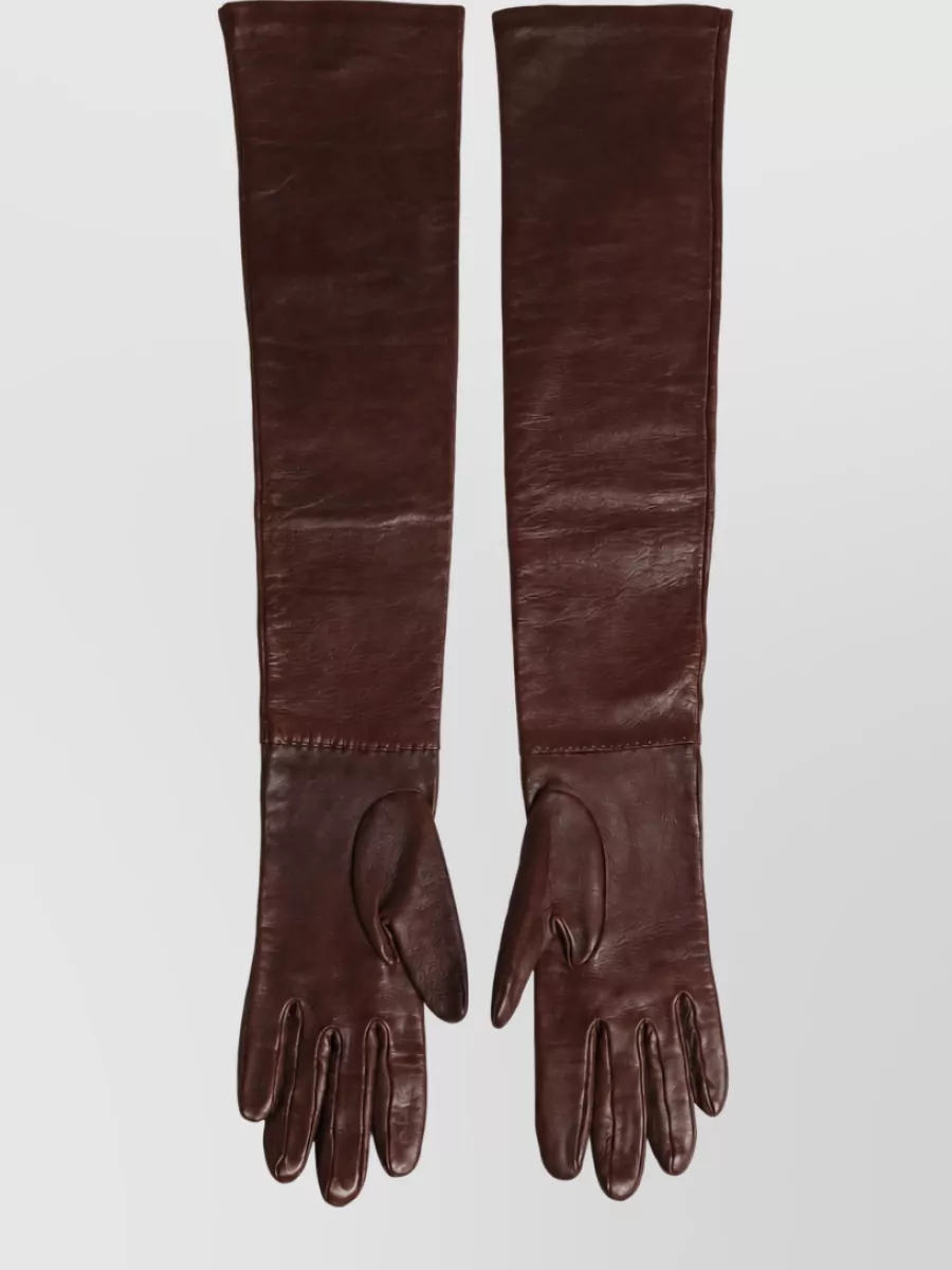 Dolce&Gabbana leather long gloves