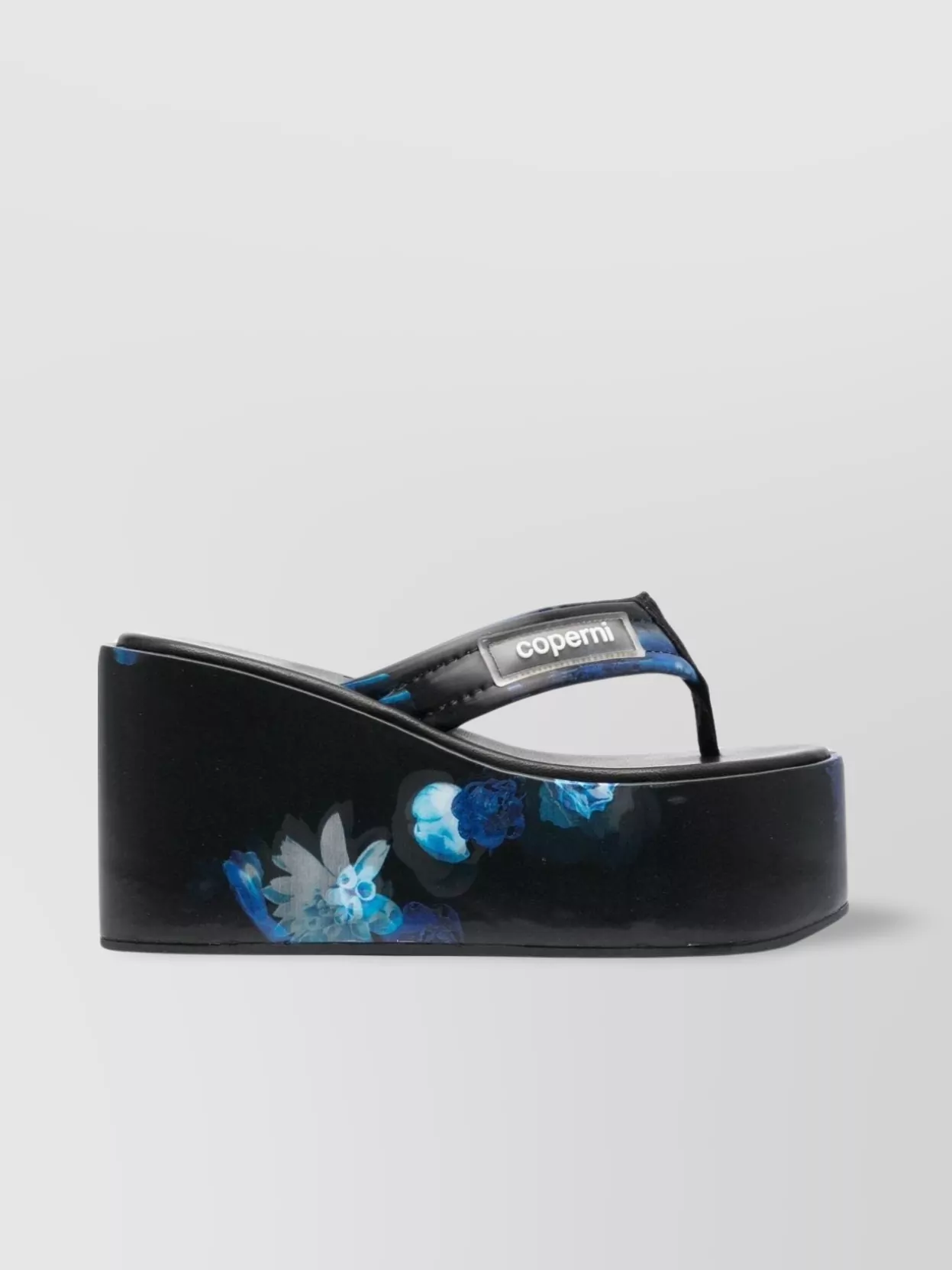 Shop Coperni Platform Wedge Heel Sandals In Black