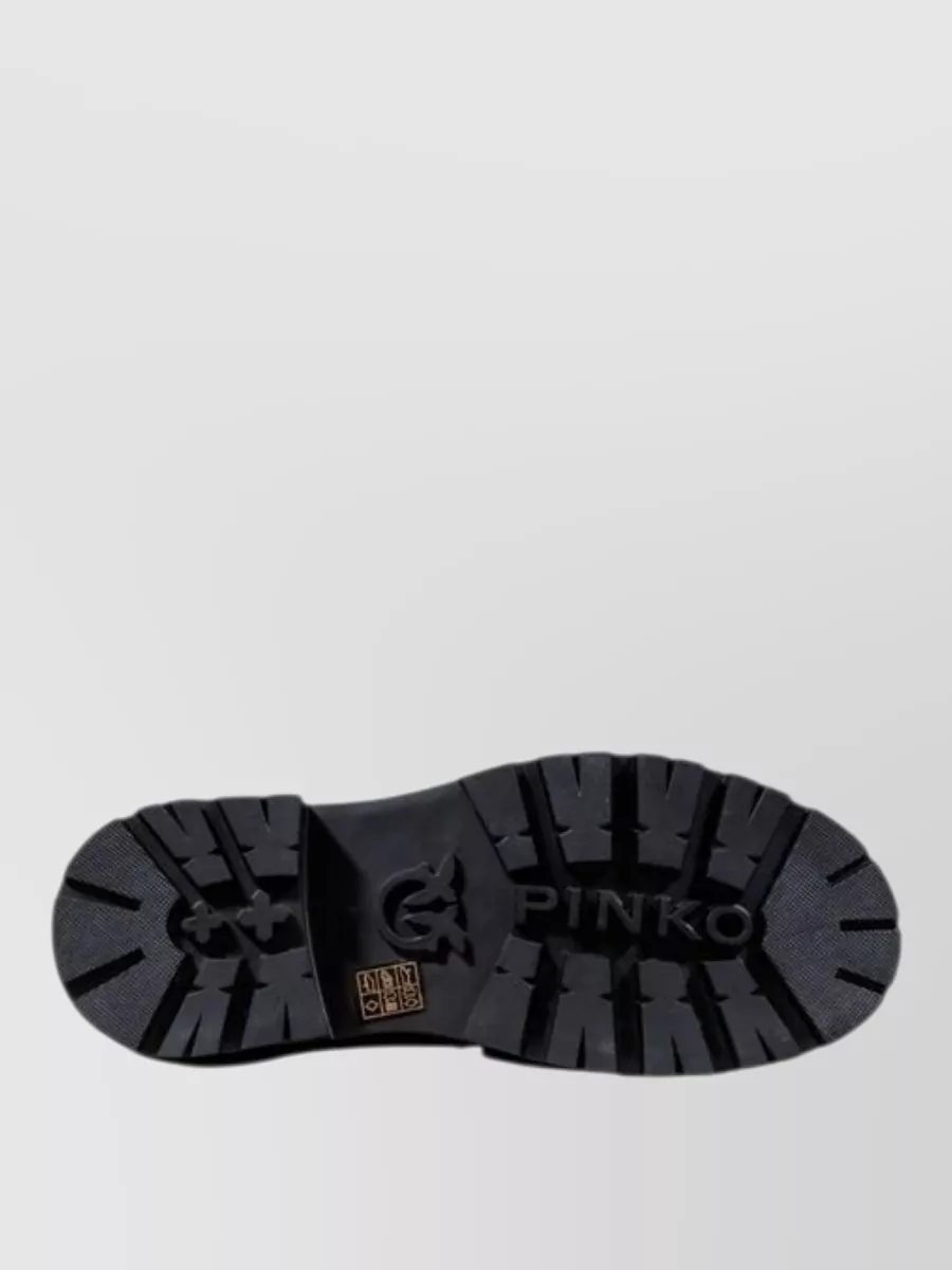 Pinko Leather Platform Loafers