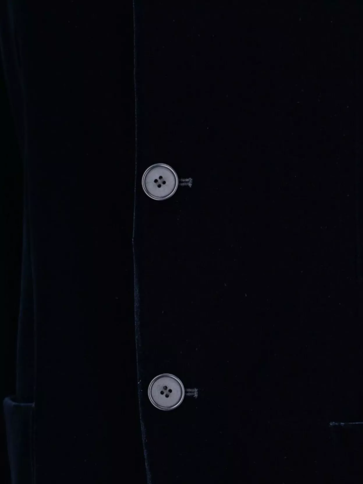 Giorgio Armani Luxe Velvet Blazer Front Pockets