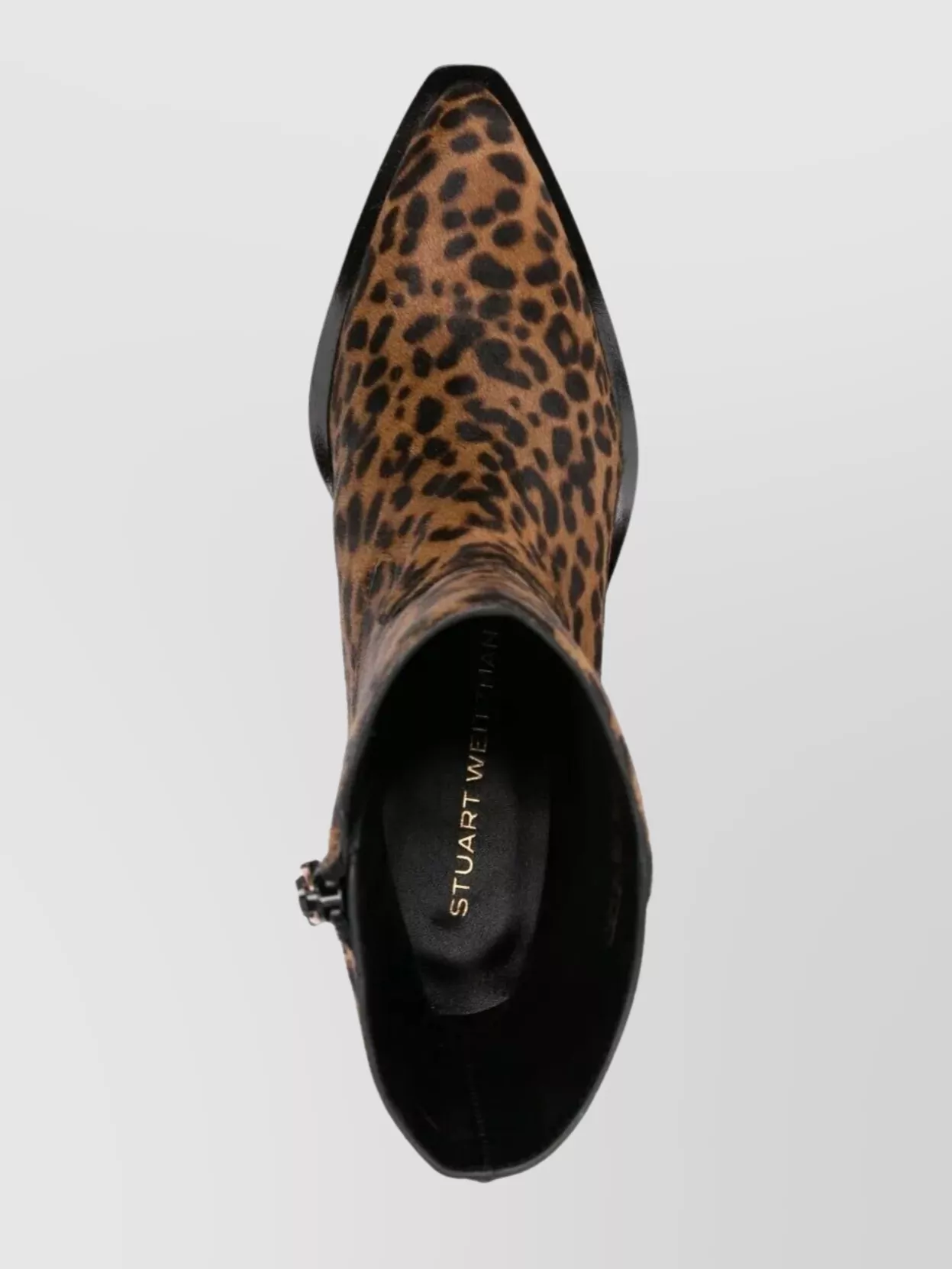 Stuart Weitzman Block Heel Animal Print Bootie
