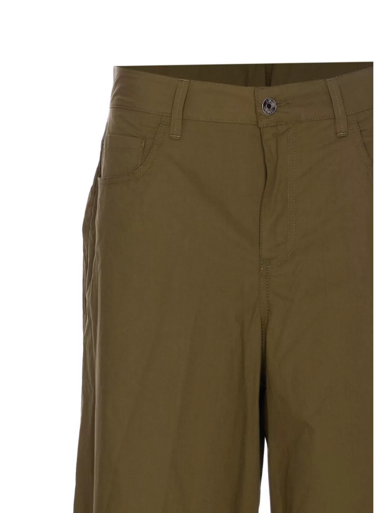 LIU •JO WIDE-LEG FLARED TROUSERS WITH BACK AND SIDE POCKETS