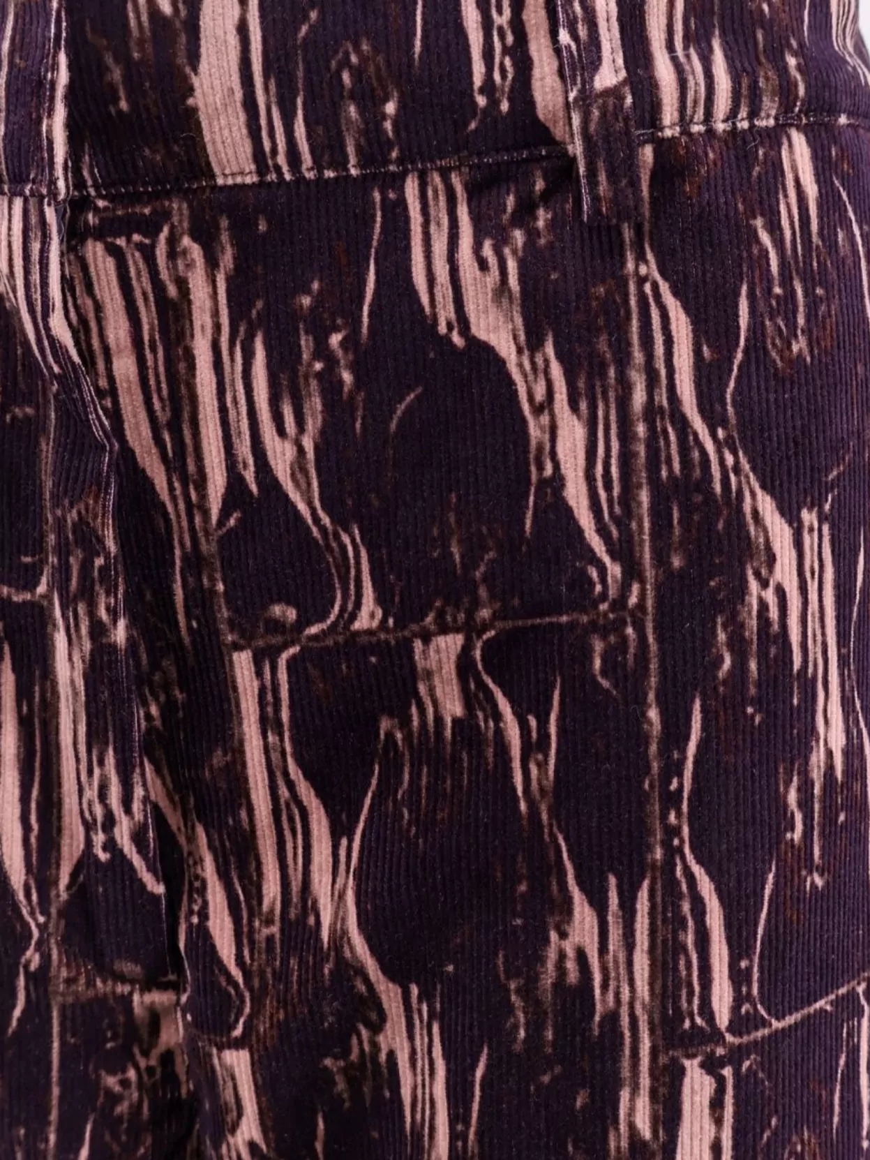 Dries Van Noten Wide Leg Corduroy Trousers Featuring Pockets In Purple