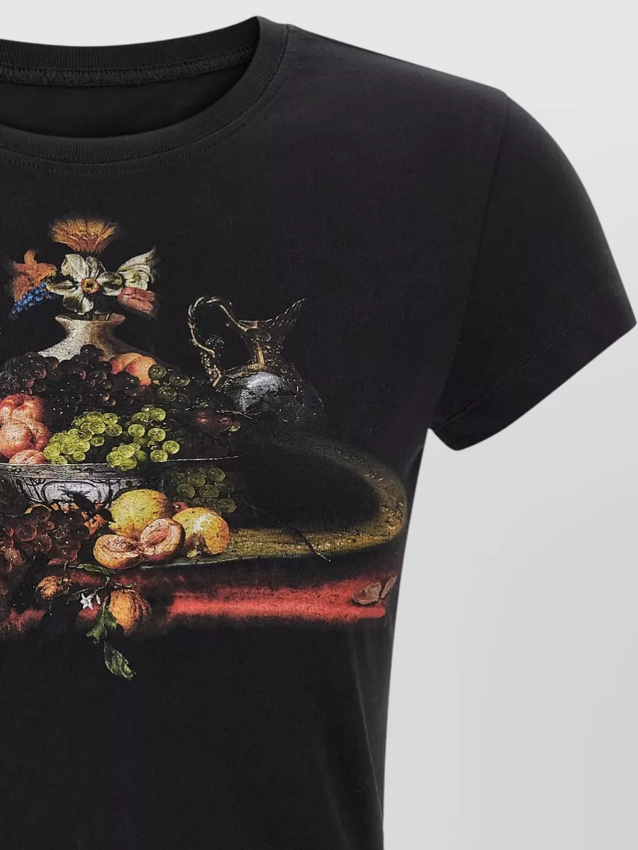 Vivienne Westwood Cotton Cropped Printed Short-Sleeve T-Shirt