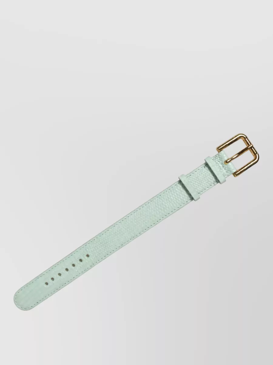 Dolce&Gabbana Textured Leather Bracelet