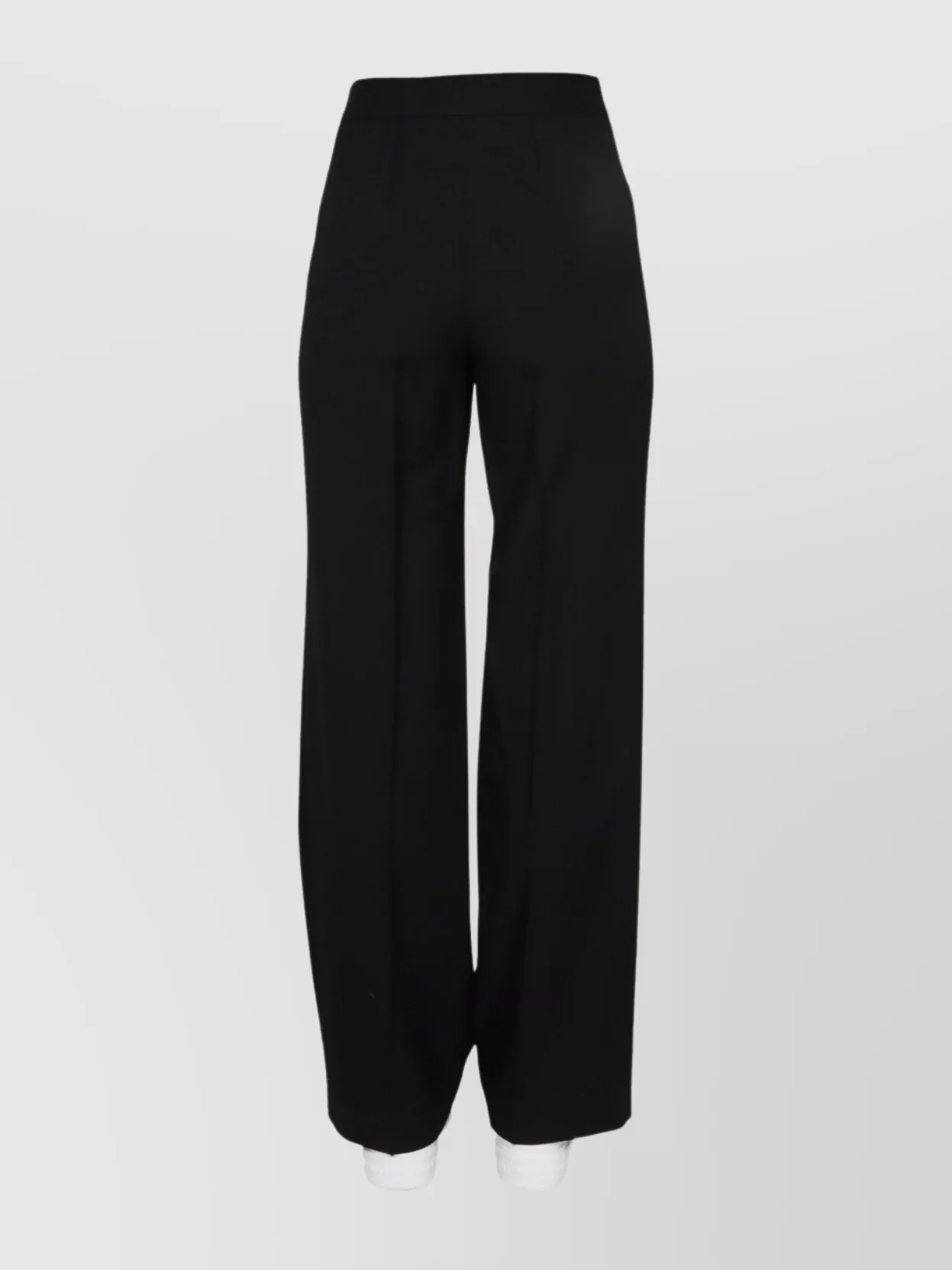Stella Mccartney Logo Print High Waist Wide Leg Trousers