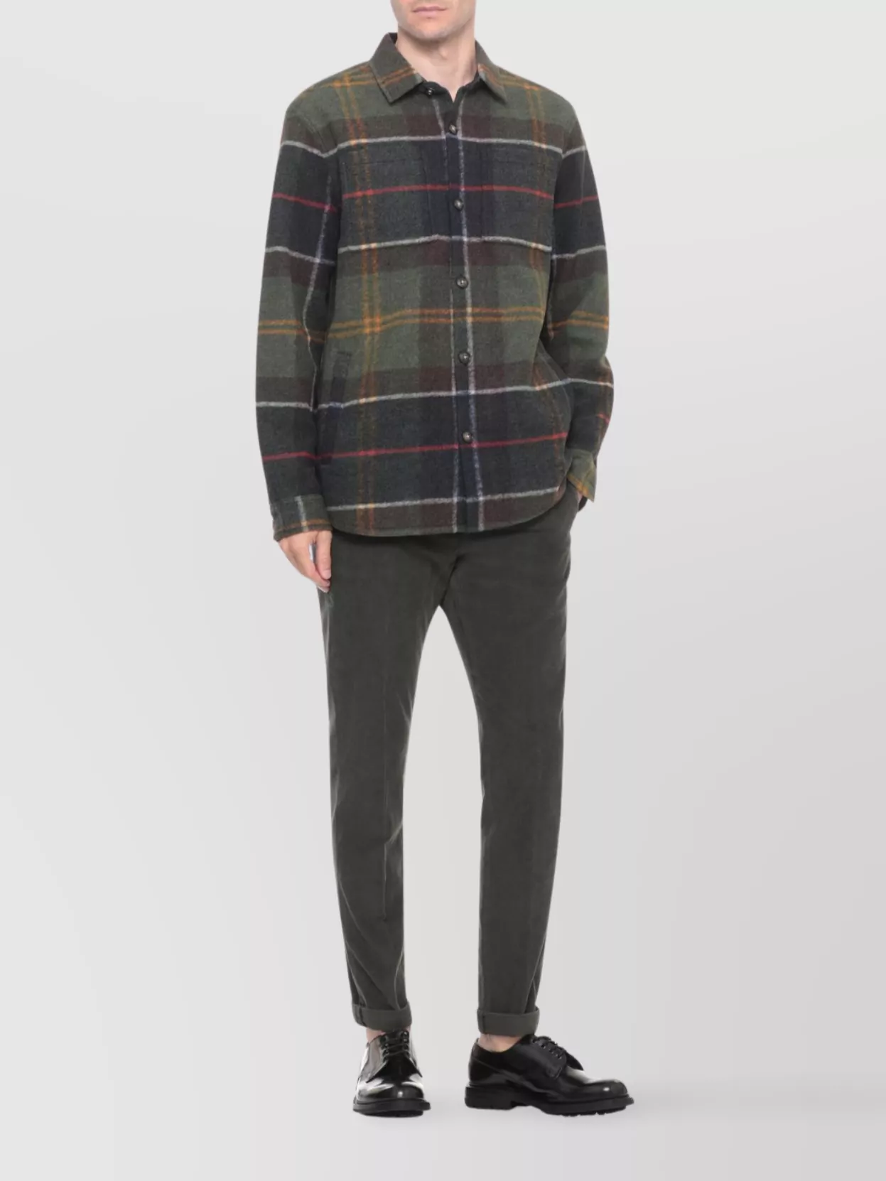 Dondup Straight Leg Corduroy Trousers And Pockets
